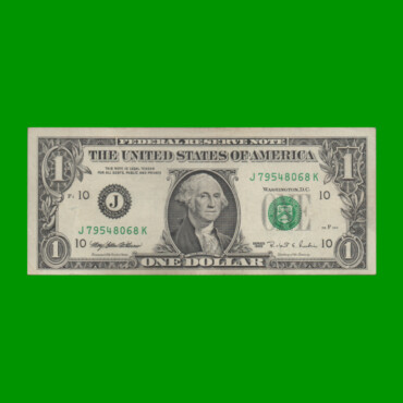 BILLETE DE EEUU 1,00 DOLAR, SELLO VERDE, PICK 496, ESTADO EXCELENTE.-