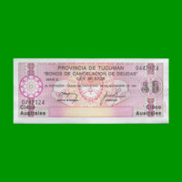 BONO DE TUCUMAN 5,00 AUSTRALES, EC 103, AÑO 1987, ESTADO EXCELENTE+.-