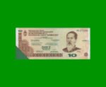 BONO CHACO $10,00, EC 249, SERIE 2, DESMONETIZADO, ESTADO MUY BUENO+.-