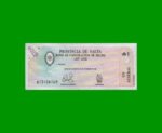 BONO DE SALTA 1,00 DE AUSTRAL, EC 053, AÑO 1987, ESTADO MUY BUENO+.-