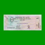 BONO DE SALTA 1,00 DE AUSTRAL, EC 053, AÑO 1987, ESTADO MUY BUENO+.-