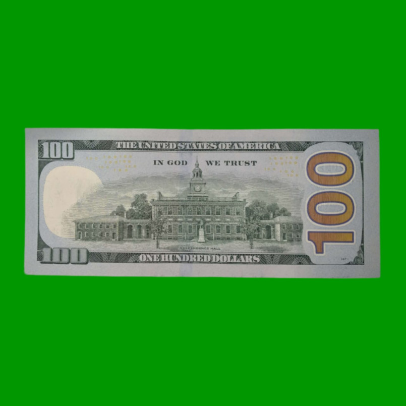 BILLETE DE EEUU 100,00 DOLAR, SELLO VERDE, PICK 535, ESTADO SIN CIRCULAR.- - Imagen 2