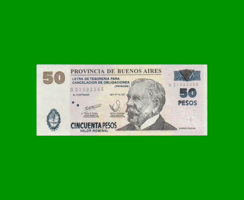 BONO DE BUENOS AIRES $50,00, EC 224, AÑO 2002, FALSO DE LA EPOCA, ESTADO EXCELENTE+.-