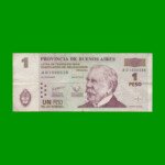 BONO DE BUENOS AIRES $1,00, EC 211, AÑO 2001, ESTADO MUY BUENO.-