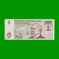 BONO DE BUENOS AIRES $1,00, EC 211, AÑO 2001, ESTADO MUY BUENO.-