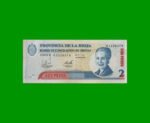 BONO DE LA RIOJA $2,00 SERIE B, EC 360, AÑO 2001, ESTADO BUENO+.-