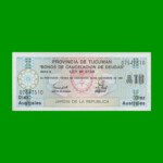 BONO DE TUCUMAN 10,00 AUSTRALES, EC 112, AÑO 1987, ESTADO SIN CIRCULAR.-