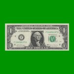 BILLETE DE EEUU 1,00 DOLAR, SELLO VERDE, PICK 544, ESTADO SIN CIRCULAR.-
