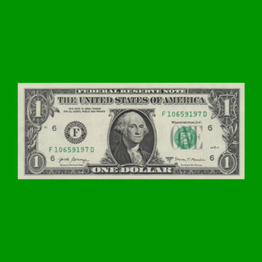 BILLETE DE EEUU 1,00 DOLAR, SELLO VERDE, PICK 544, ESTADO SIN CIRCULAR.-