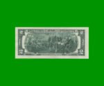 REPOSICION BILLETE DE EEUU 2,00 DOLAR, SELLO VERDE, PICK 545R, ESTADO SIN CIRCULAR.- - Imagen 2