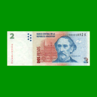PESOS CONVERTIBLES 2do DISEÑO $2,00, BOT 3240, AÑO 2013, ESTADO MUY BUENO+ .-