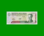 BONO DE LA RIOJA $5,00 SERIE A, EC 361, AÑO 2001, ESTADO MUY BUENO+.-