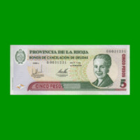 BONO DE LA RIOJA $5,00 SERIE A, EC 361, AÑO 2001, ESTADO MUY BUENO+.-
