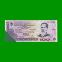 BONO CHACO $100,00, EC 258, SERIE 2, DESMONITIZADO, ESTADO MUY BUENO+.-