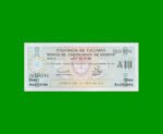 BONO DE TUCUMAN 10,00 AUSTRALES, EC 115, AÑO 1989, ESTADO SIN CIRCULAR.-