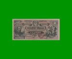 BILLETE PROVINCIA DE CORDOBA $ 1,00 FASCIMIL, AÑO 1888, SERIE 004, ESTADO EXCELENTE.-