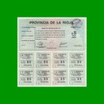 BONO DE LA RIOJA $5,00 SERIE A, AÑO 1995, ESTADO EXCELENTE.-