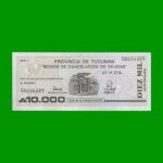 BONO DE TUCUMAN 10.000,00 AUSTRALES, EC 133, AÑO 1990, ESTADO EXCELENTE.-