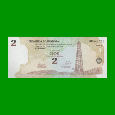 BONO DE MENDOZA $ 2,00, EC 369, AÑO 2002, ESTADO SIN CIRCULAR.-