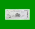 BONO DE TUCUMAN $ 1,00, EC 433, AÑO 1995, ESTADO EXCELENTE+.-