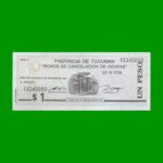 BONO DE TUCUMAN $ 1,00, EC 433, AÑO 1995, ESTADO EXCELENTE+.-