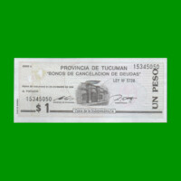 BONO DE TUCUMAN $ 1,00, EC 433, AÑO 1995, ESTADO EXCELENTE+.-