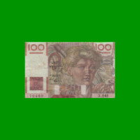 BILLETE DE FRANCIA 100 FRANCOS, PICK 128b, AÑO 1948, ESTADO MUY BUENO- .-