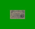 BILLETE FRACCIONARIO 0,05 CTVOS, BOT 1009, AÑO 1891, ESTADO BUENO.-
