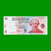 BONO NACIONAL $ 5,00, EC 202, AÑO 2001, ESTADO SIN CIRCULAR.-