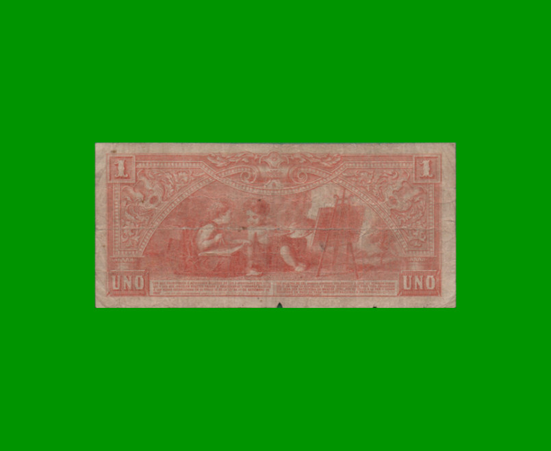 BILLETE PROVINCIA DE CORRIENTES $ 1,00 RESELLO 1897, PICK S1131, AÑO 1888, ESTADO BUENO.- - Imagen 2