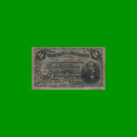 BILLETE FRACCIONARIO 0,05 CTVOS, BOT 1009, AÑO 1891, ESTADO BUENO+.-