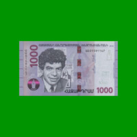 BILLETE DE ARMENIA 1.000 DRAMS, PICK NEW, AÑO 2018, ESTADO SIN CIRCULAR.-