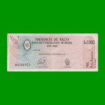 BONO DE SALTA $a1.000,00, EC 003, AÑO 1985, ESTADO MUY BUENO.-