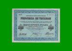 BONO DE TUCUMAN MONEDA NACIONAL $ 200,00, EC NO CATALOGADO, AÑO 1965, ESTADO EXCELENTE.-