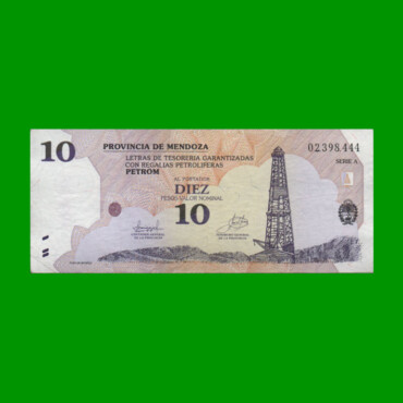 BONO DE MENDOZA $ 10,00, EC 371, AÑO 2002, ESTADO MUY BUENO+.-