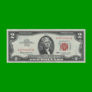 BILLETE DE EEUU 2,00 DOLARES, SELLO ROJO, PICK 382a, ESTADO EXCELENTE+.-