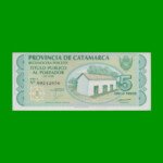 BONO CATAMARCA $5,00, EC 231, SERIE A, ESTADO SIN CIRCULAR.-