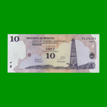 BONO DE MENDOZA $ 10,00, EC 371, AÑO 2002, ESTADO SIN CIRCULAR.-