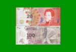 BILLETE, PESOS TERCER DISEÑO $20,00 Y $100,00, FASCIMIL, ESTADO SIN CIRCULAR.-