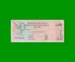 BONO DE SALTA $a1.000,00, EC 004, AÑO 1985, ESTADO MUY BUENO+.-