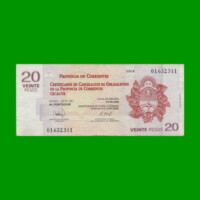 BONO CORRIENTES $20,00, EC 320, SERIE B, ESTADO MUY BUENO.-