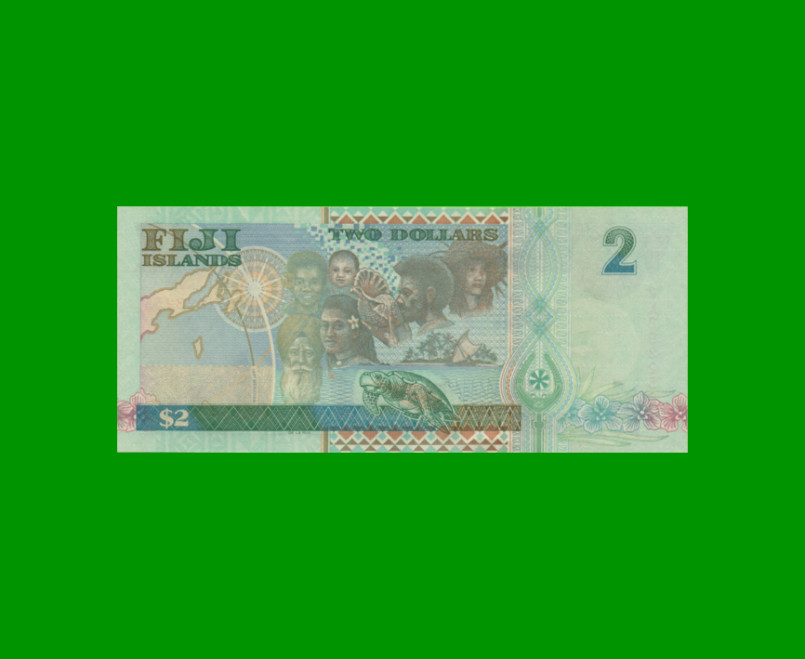 BILLETE DE FIJI 2 DOLARES, PICK 102, AÑO 2000, ESTADO SIN CIRCULAR.- - Imagen 2