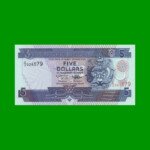 BILLETE DE ISLAS SALOMON 5 DOLARES,  PICK 19, ESTADO SIN CIRCULAR.-