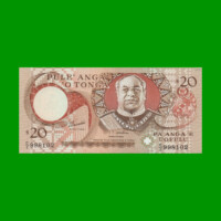 BILLETE DE TONGA 20 PA`ANGA, PICK 35c, AÑO (1995) ESTADO SIN CIRCULAR.-