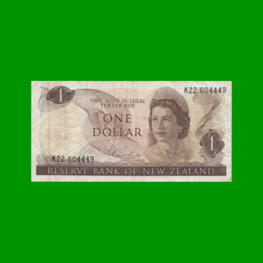 BILLETE DE NUEVA ZELANDA 1 DOLAR, PICK 163d, ESTADO BUENO+ .-