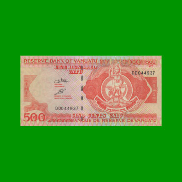 BILLETE DE VANUATU 500 VATU, PICK 5b, AÑO (1993) ESTADO EXCELENTE.-