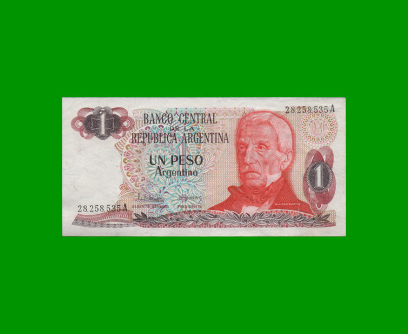 PESOS ARGENTINOS $1,00, BOT 2601, AÑO 1983, ESTADO EXCELENTE.-