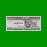 BILLETE DE ETHIOPIA 1 BIRR, PICK 46d, AÑO 2006, ESTADO SIN CIRCULAR.-