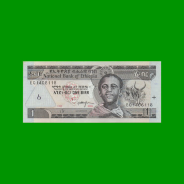 BILLETE DE ETHIOPIA 1 BIRR, PICK 46d, AÑO 2006, ESTADO SIN CIRCULAR.-