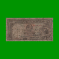 BILLETE DE URUGUAY $0,50 CENTESIMOS, PICK 27b, ESTADO REGULAR.-